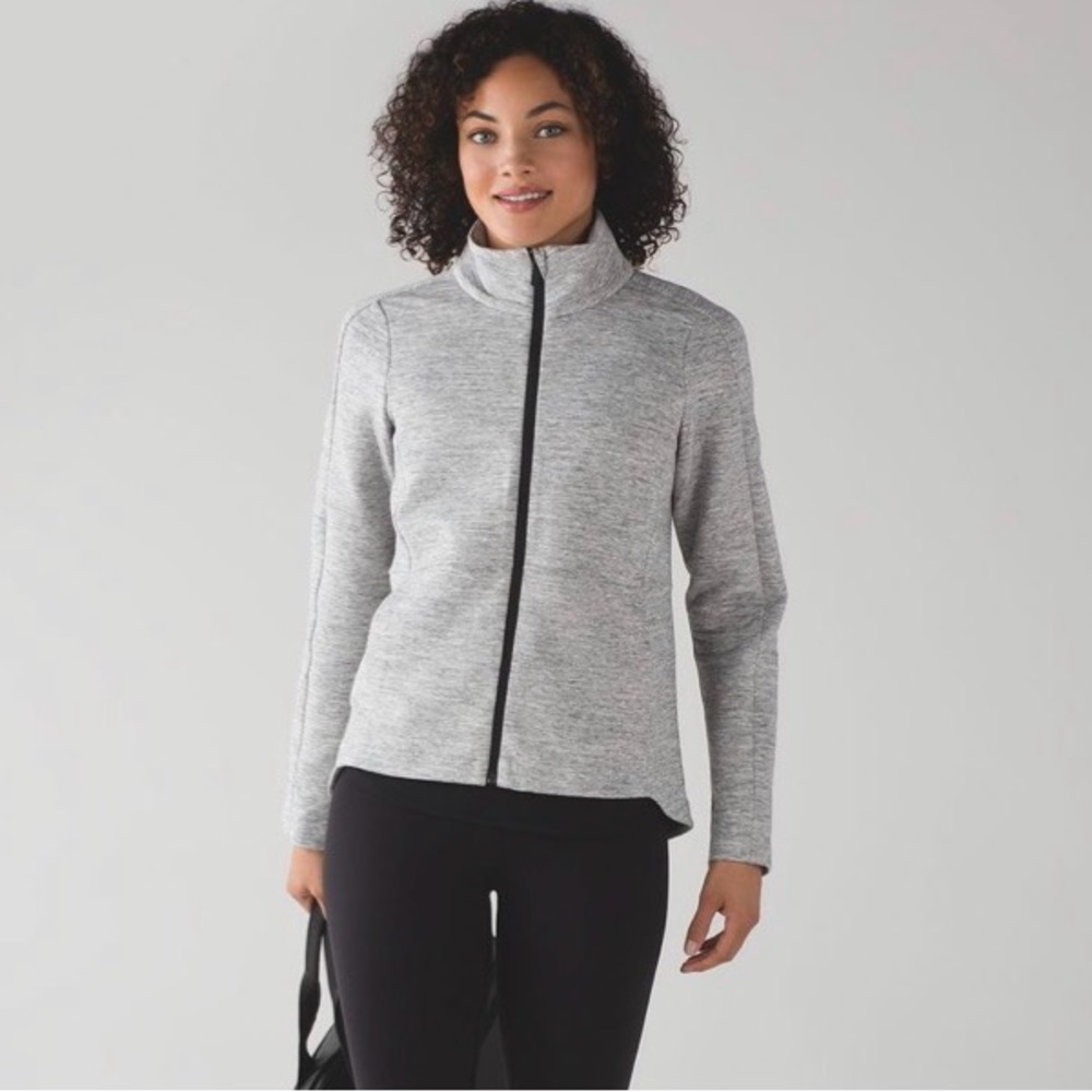 Lululemon Going Places Jacket Heathered Medium Gray / Black